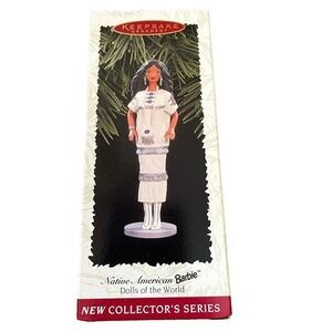 Native American Barbie 1st Ornament Collectors Series 1996 Hallmark Keepsake